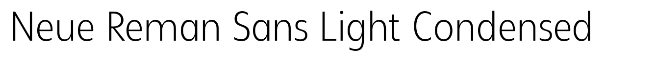 Neue Reman Sans Light Condensed image
